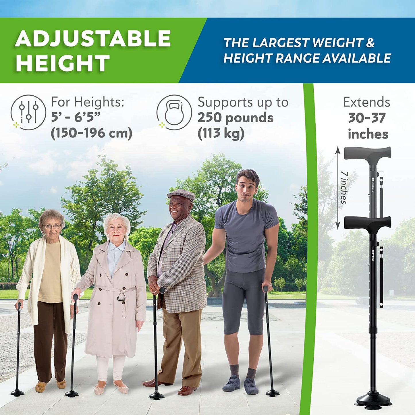 ZELECKS Walking Cane for Men & Women - BUY on AMAZON